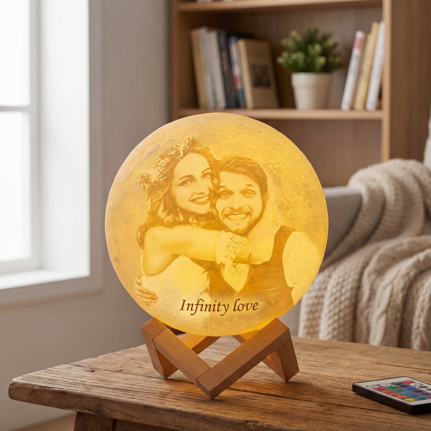 Candeeiro Lua 3D Personalizado